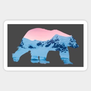 Polar Bear Antarctica Cut Out Magnet